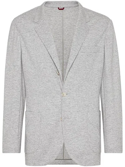 BRUNELLO CUCINELLI WOOL SINGLE-BREASTED JACKET