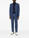 Brunello Cucinelli Tailored Single-breasted Wool Suit Pockets In Blue