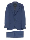 Brunello Cucinelli Wool Single-breasted Suit In Blue