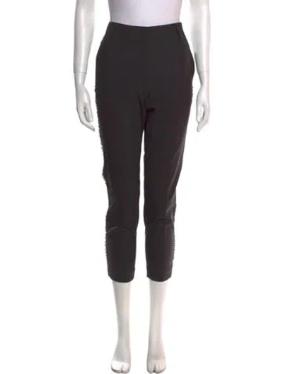 Pre-owned Brunello Cucinelli Wool Skinny Leg Pants In Black