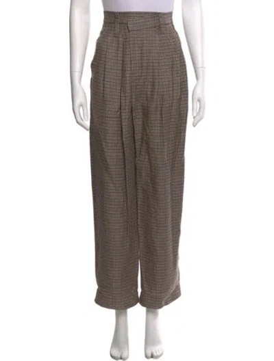 Pre-owned Brunello Cucinelli Wool Skinny Leg Pants In Brown