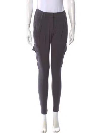 Pre-owned Brunello Cucinelli Wool Skinny Leg Pants In Gray