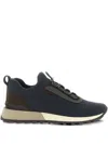 Brunello Cucinelli Performance Knit Sneakers Textured Sole In Gray