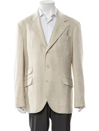 Pre-owned Brunello Cucinelli Wool Sport Coat In Neutral