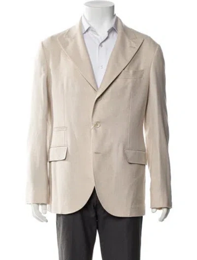 Pre-owned Brunello Cucinelli Wool Sport Coat In Neutral