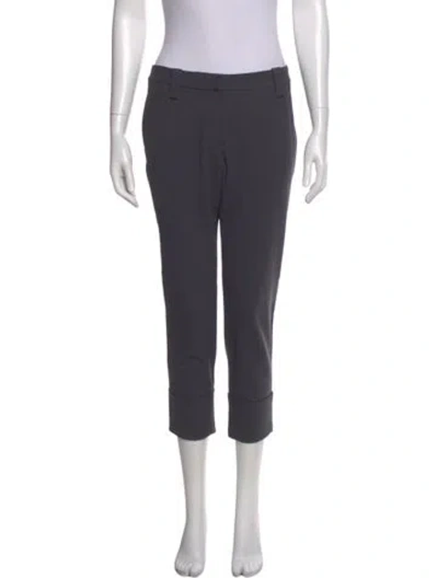 Pre-owned Brunello Cucinelli Wool Straight Leg Pants In Gray