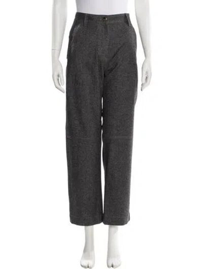 Pre-owned Brunello Cucinelli Wool Straight Leg Pants In Gray