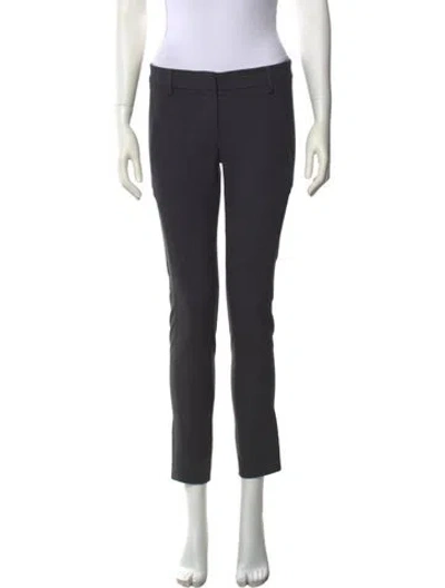 Pre-owned Brunello Cucinelli Wool Straight Leg Pants In Gray