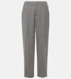 Brunello Cucinelli Pleated Straight Pants In Grey