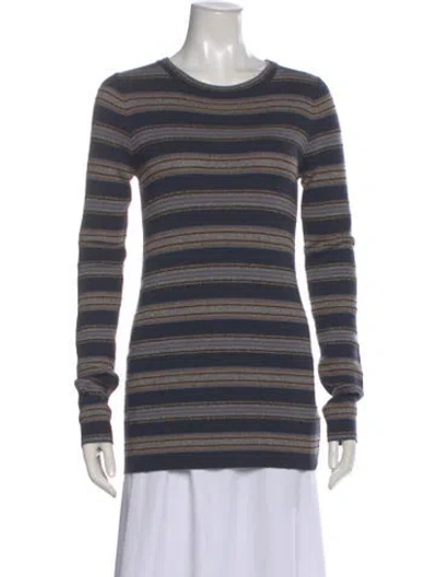 Pre-owned Brunello Cucinelli Wool Striped Sweater In Multi