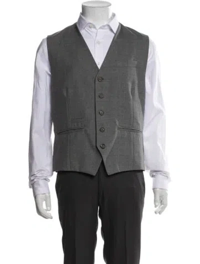 Pre-owned Brunello Cucinelli Wool Suit Vest In Gray