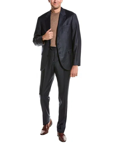 BRUNELLO CUCINELLI BRUNELLO CUCINELLI WOOL SUIT WITH PLEATED PANT