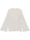 Brunello Cucinelli Cable-knit Sweater In Grey