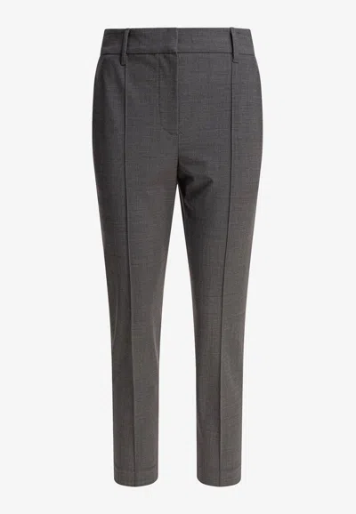 BRUNELLO CUCINELLI WOOL TAILORED PANTS