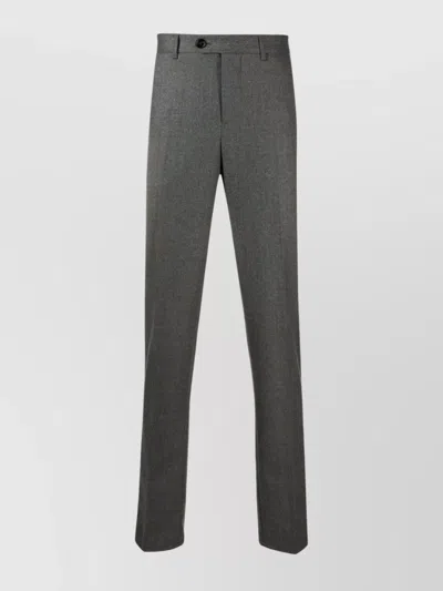 Brunello Cucinelli Wool Tailored Trousers With Multiple Pockets In Gray