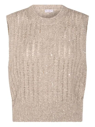 BRUNELLO CUCINELLI BRUNELLO CUCINELLI WOOL TANK TOP