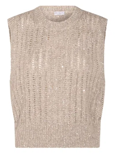 BRUNELLO CUCINELLI BRUNELLO CUCINELLI WOOL TANK TOP