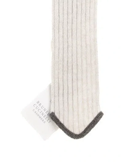 Pre-owned Brunello Cucinelli Wool Tie In Neutral