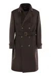 Brunello Cucinelli Long Sleeve Windbreaker In Brown