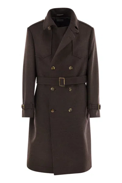 BRUNELLO CUCINELLI BRUNELLO CUCINELLI WOOL TRENCH