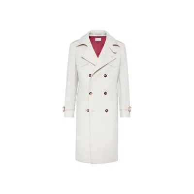 BRUNELLO CUCINELLI BRUNELLO CUCINELLI WOOL TRENCH COAT MEN