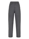 Brunello Cucinelli Wool Trousers In Gray