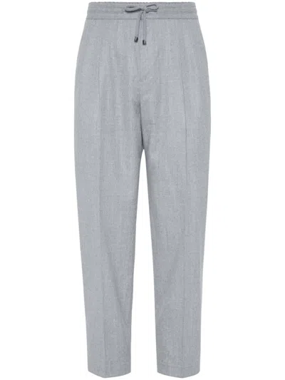 Brunello Cucinelli Trousers In Gray