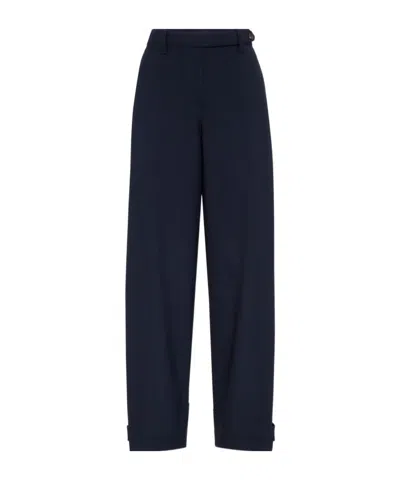 Brunello Cucinelli Wool Trousers In Black