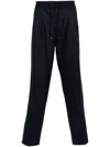 Brunello Cucinelli Wool Trousers In Blue