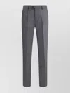 Brunello Cucinelli Wool Tailored Trousers With Multiple Pockets In Gray