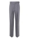 Brunello Cucinelli Wool Trousers In Gray