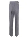 Brunello Cucinelli Wool Trousers In Gray
