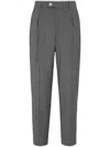 Brunello Cucinelli Virgin Wool Trousers In Gray