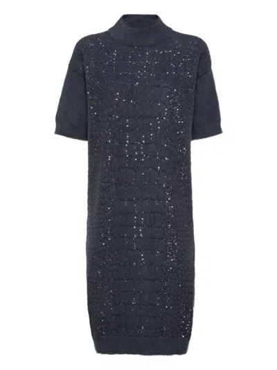 BRUNELLO CUCINELLI BRUNELLO CUCINELLI WOOL TURTLE-NECK DRESS