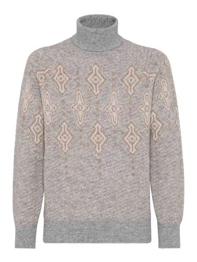 BRUNELLO CUCINELLI WOOL TURTLE-NECK JUMPER