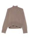 Brunello Cucinelli Cashmere Turtle-neck Sweater In Neutral