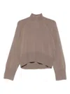 Brunello Cucinelli Cashmere Turtle-neck Sweater In Neutral