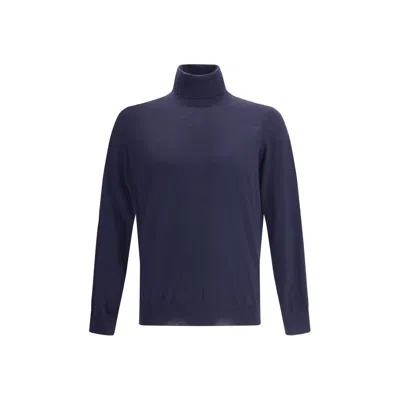 Brunello Cucinelli Wool Turtleneck Sweater In Black