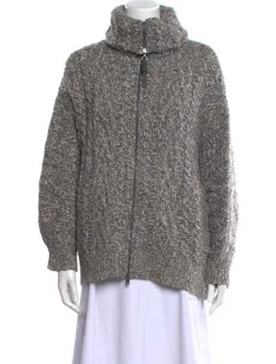 Pre-owned Brunello Cucinelli Wool Turtleneck Sweater In Gray