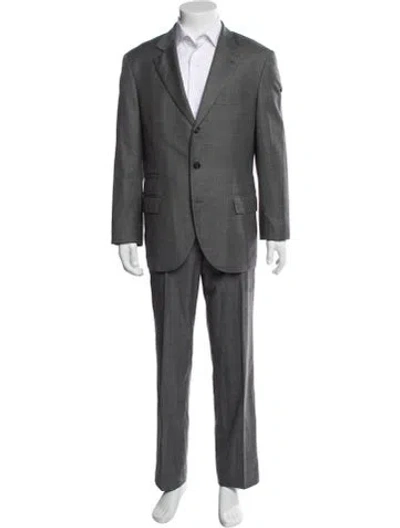 Pre-owned Brunello Cucinelli Wool Two-piece Suit In Blue