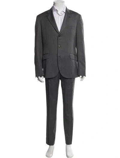 Pre-owned Brunello Cucinelli Wool Two-piece Suit In Gray