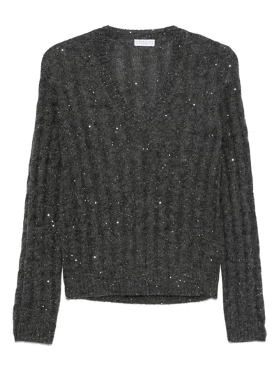 BRUNELLO CUCINELLI Brunello Cucinelli Wool V-Necked Jumper