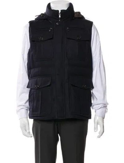 Pre-owned Brunello Cucinelli Wool Vest In Blue
