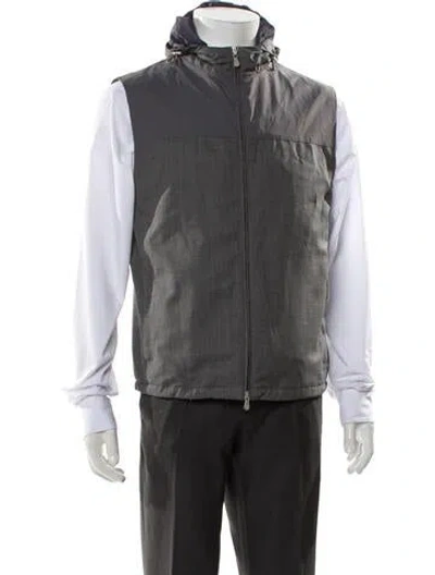 Pre-owned Brunello Cucinelli Wool Vest In Gray