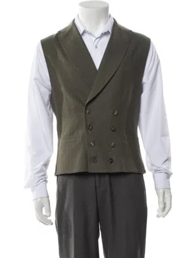 Pre-owned Brunello Cucinelli Wool Vest In Green