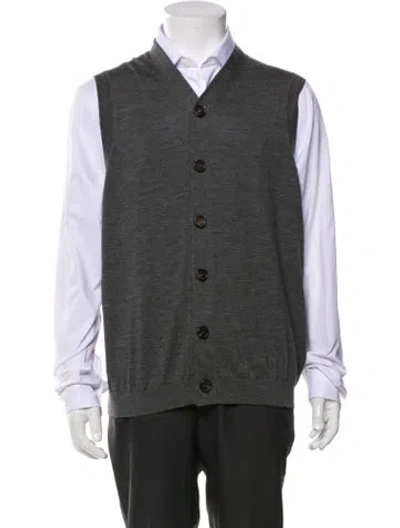 Pre-owned Brunello Cucinelli Wool Vest W/ Tags In Gray