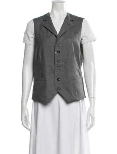 Pre-owned Brunello Cucinelli Wool Vest W/ Tags In Gray