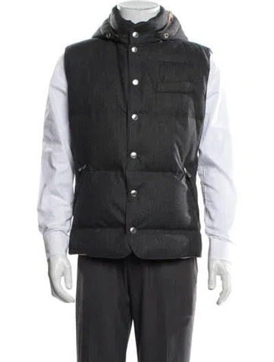 Pre-owned Brunello Cucinelli Wool Vest W/ Tags In Green