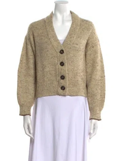 Pre-owned Brunello Cucinelli Wool V-neck Sweater In Brown