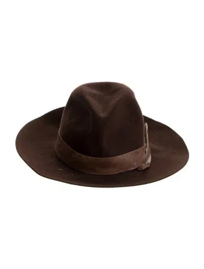 Pre-owned Brunello Cucinelli Wool Western Hat In Brown